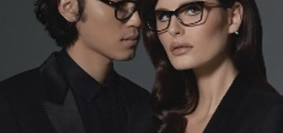 Two models wearing DITA glasses