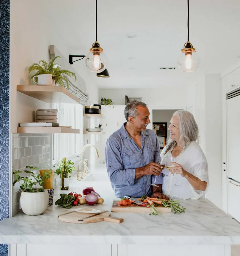 couple in the kitchen