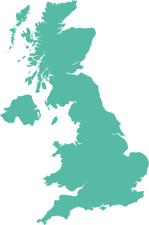A map of the United Kingdom