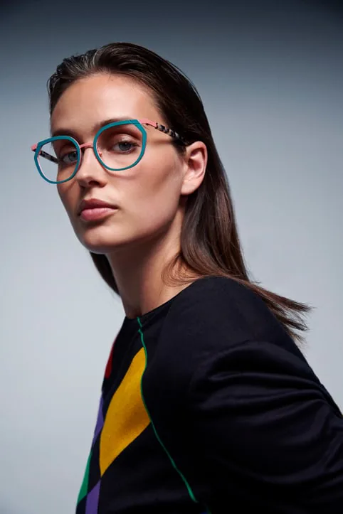 A model wearing Bocca glasses