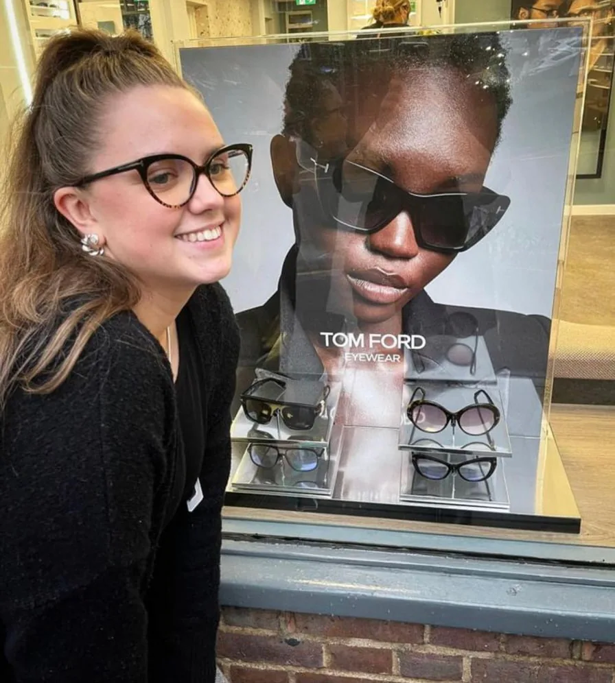 Ella wearing Tom Ford