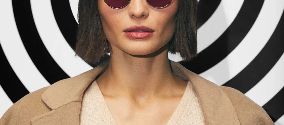 A model wearing Moscot sunglasses